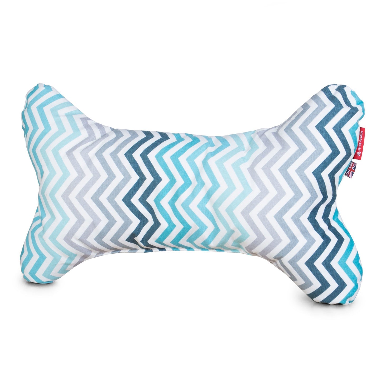 The-Bone-Bone-Shaped-Pillow-For-On-Dog-Beds-Geo-Print-Blue_1